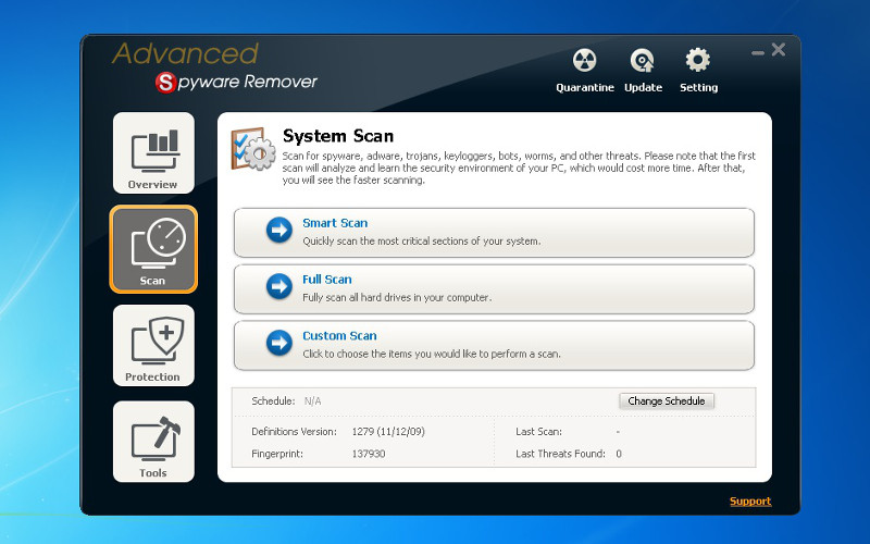 Screenshot af Advanced Spyware Remover Free