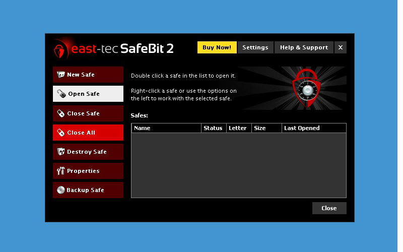 Screenshot af SafeBit