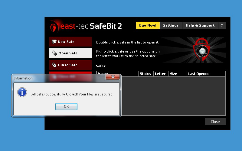 Screenshot af SafeBit