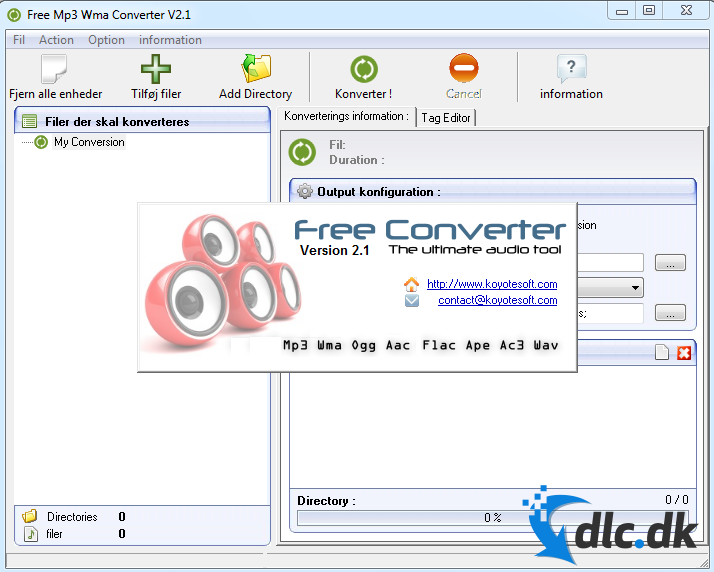 Screenshot af Free Mp3 Wma Converter