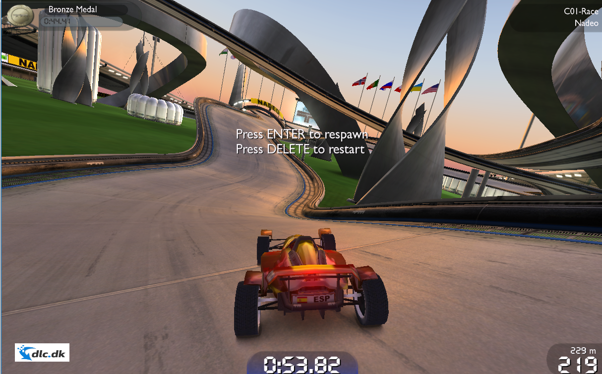 Screenshot af TrackMania Nations Forever