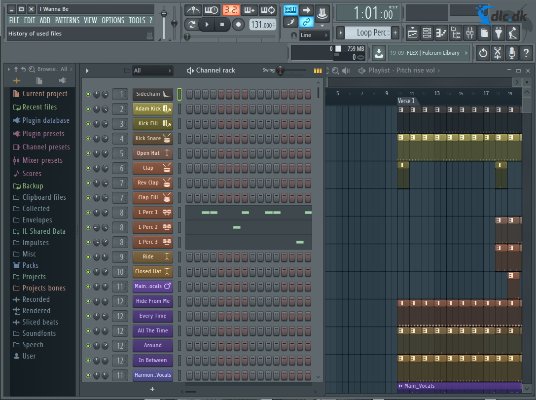 Screenshot af FL Studio