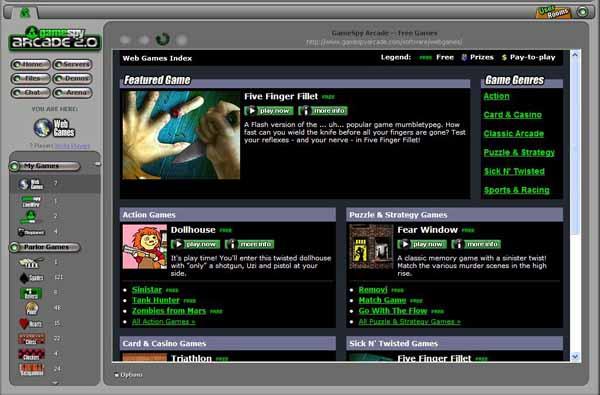 Screenshot af GameSpy