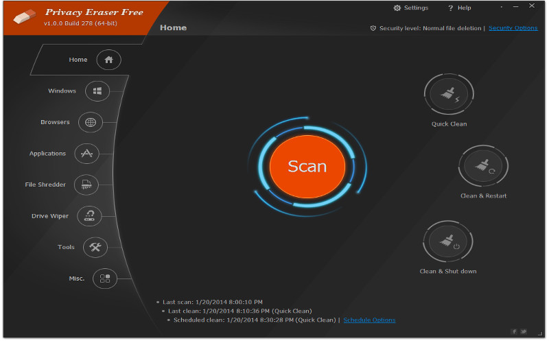 Screenshot af Privacy Eraser Pro