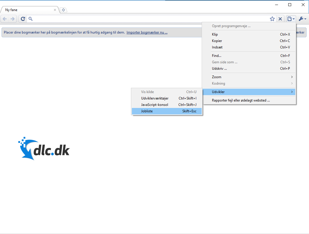 Screenshot af Chromium Browser