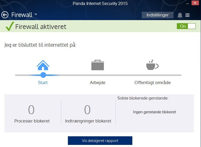 Screenshot af Panda Internet Security