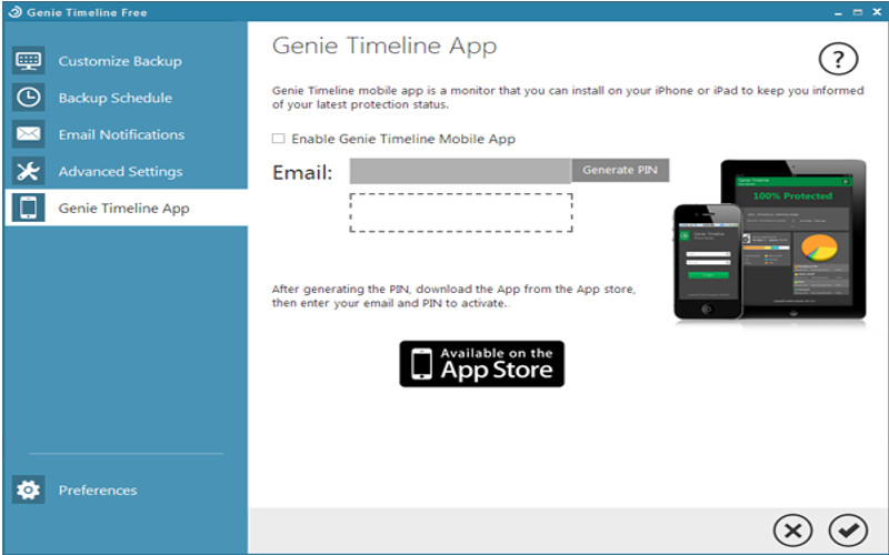 Screenshot af Genie Timeline Free