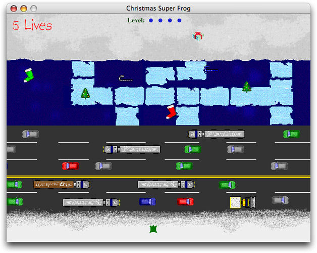 Screenshot af Christmas Super Frog for Windows