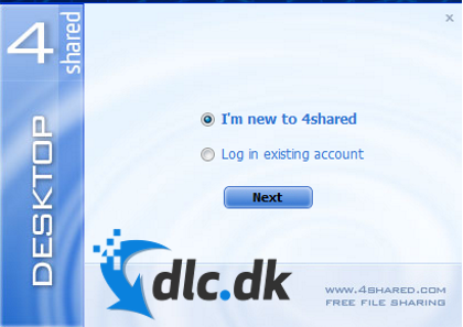 Screenshot af 4shared Desktop