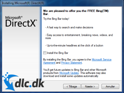 Screenshot af DirectX