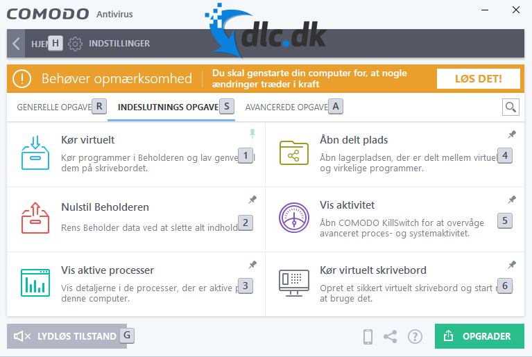Screenshot af Comodo Antivirus