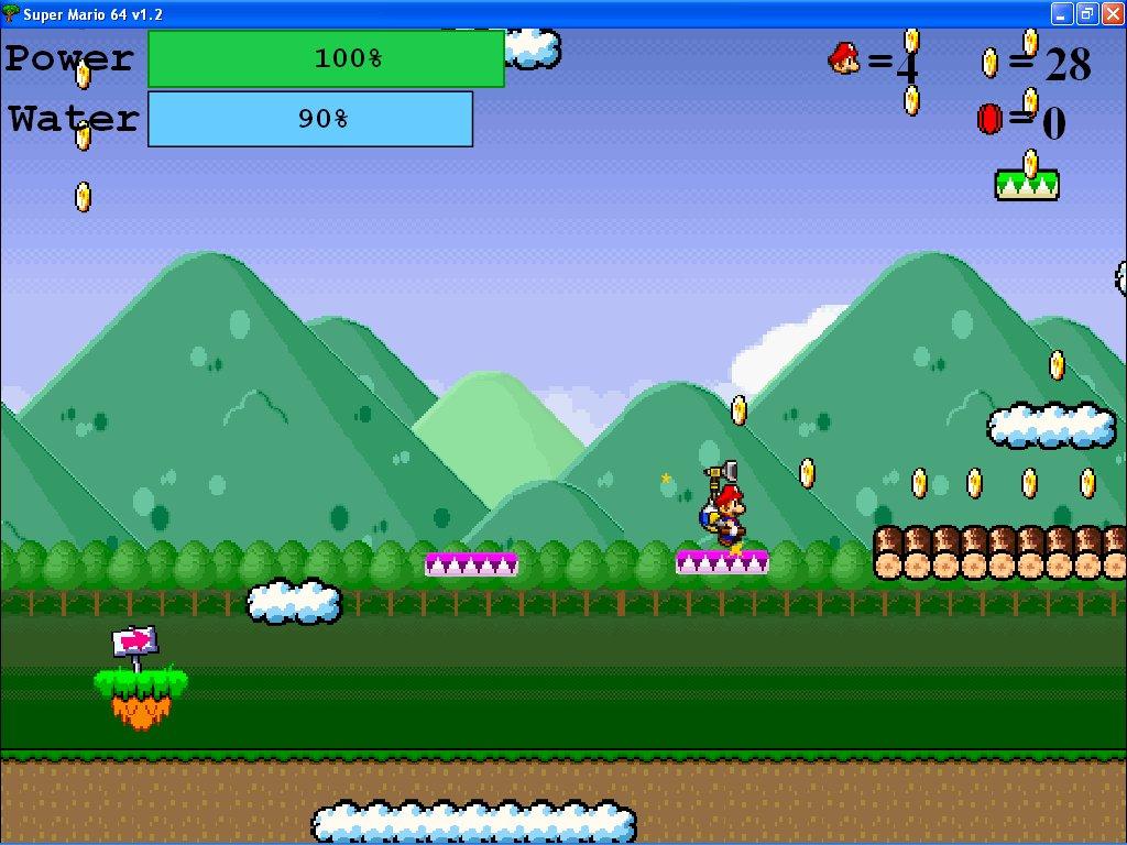 Screenshot af Super Mario 64