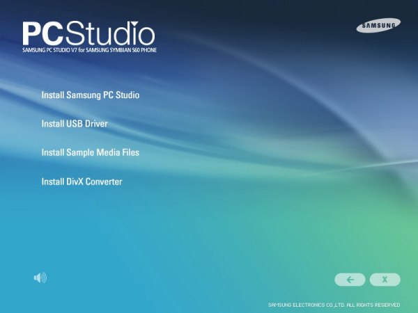 Screenshot af Samsung PC Studio