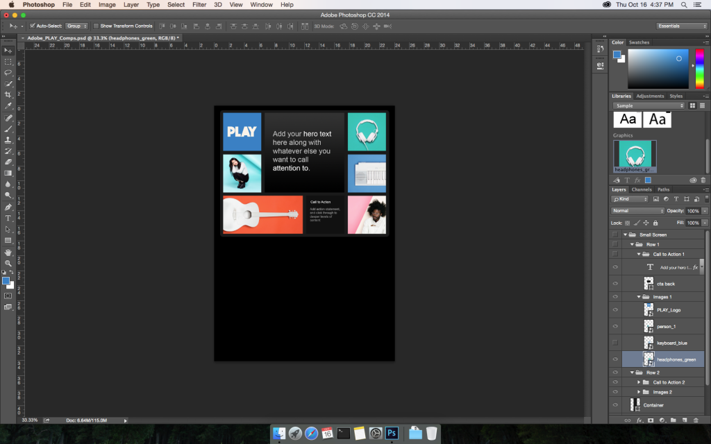 Screenshot af Adobe Photoshop til Mac