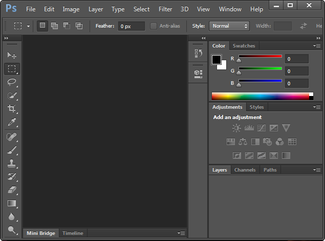 Screenshot af Adobe Photoshop fur Mac