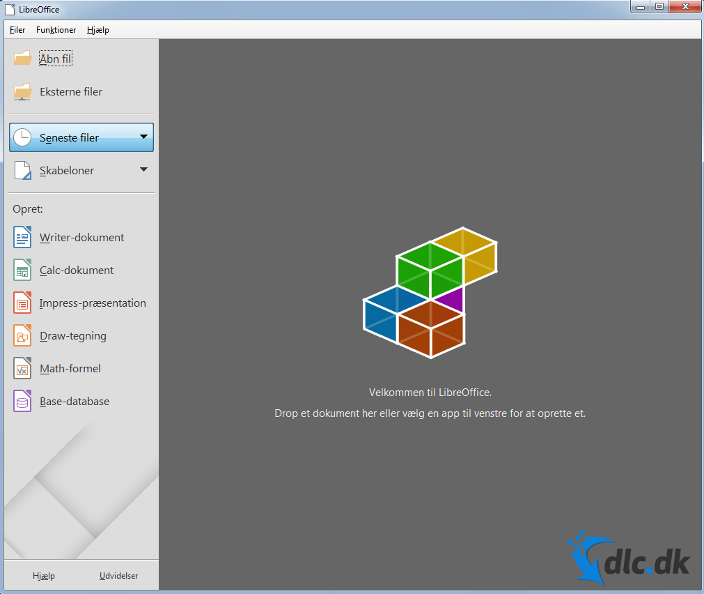 Screenshot af LibreOffice
