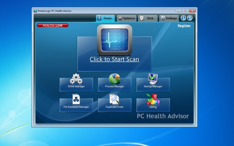 Screenshot af PC Health Advisor 