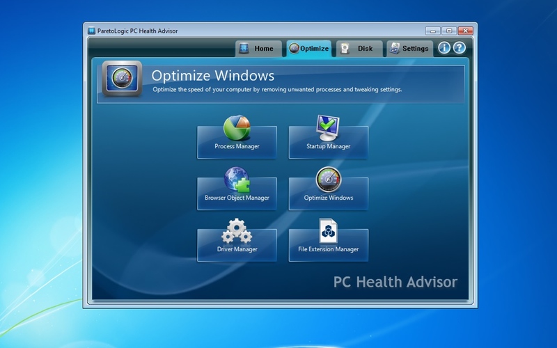 Screenshot af PC Health Advisor 