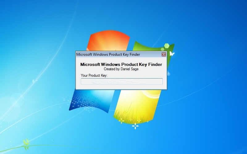 Screenshot af Microsoft Windows Product Key Finder