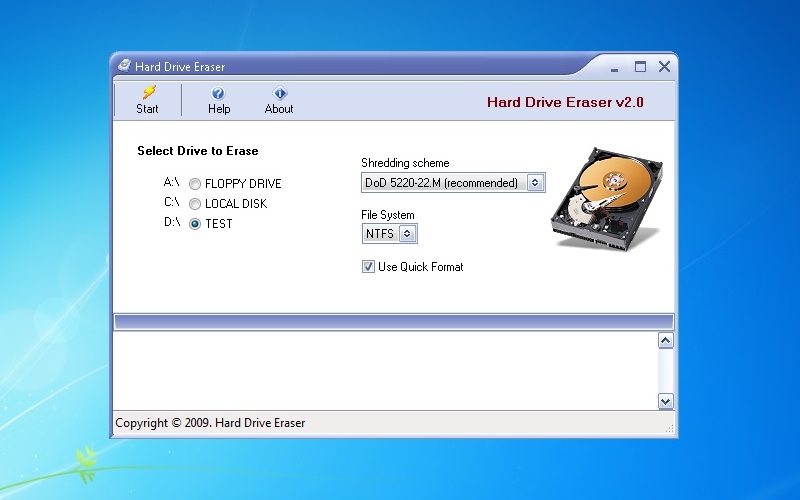 Screenshot af Hard Drive Eraser