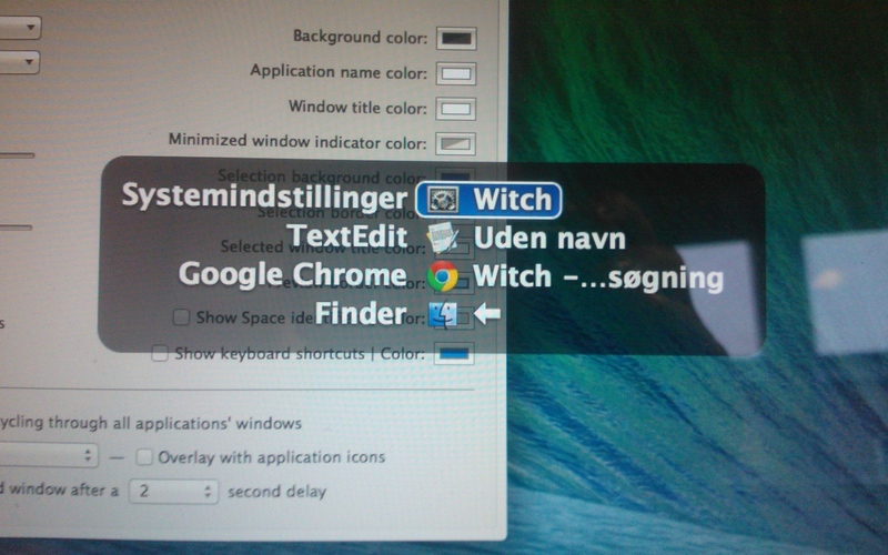 Screenshot af Witch til Mac