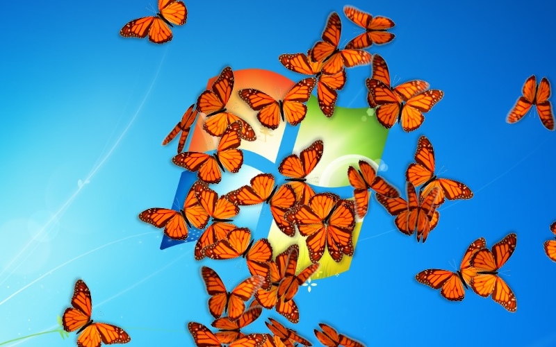Screenshot af Butterfly On Desktop