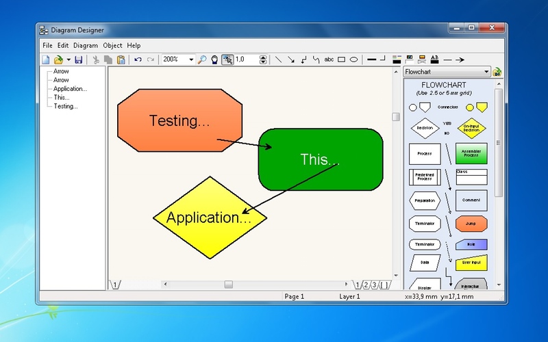 Screenshot af Diagram Designer 