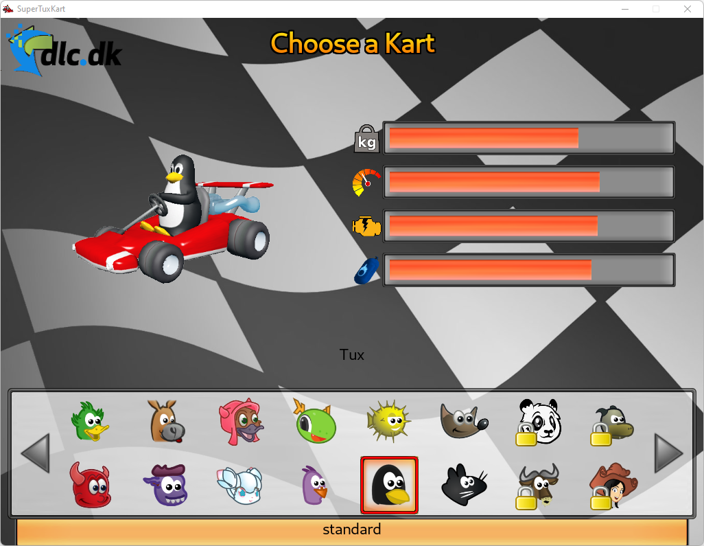 Screenshot af SuperTuxKart für Mac