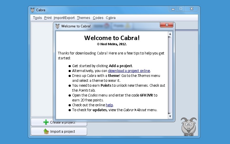 Screenshot af Cabra