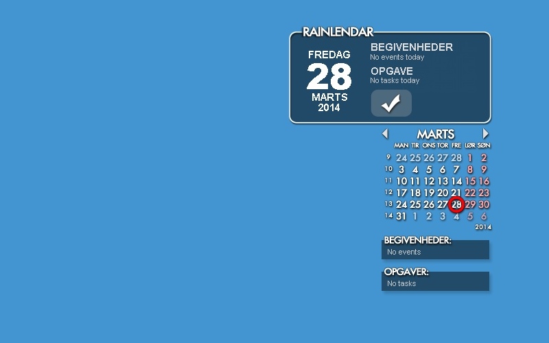 Screenshot af Rainlendar Lite (64-bit)