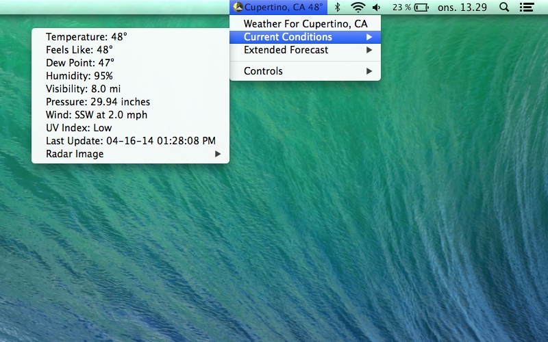 Screenshot af Meteorologist für Mac