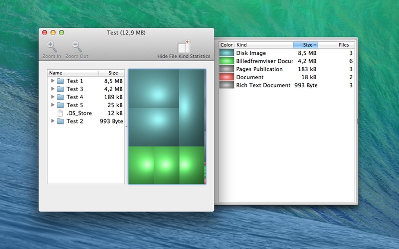 Screenshot af Disk Inventory X für Mac