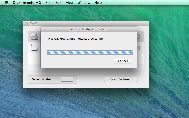 Screenshot af Disk Inventory X für Mac