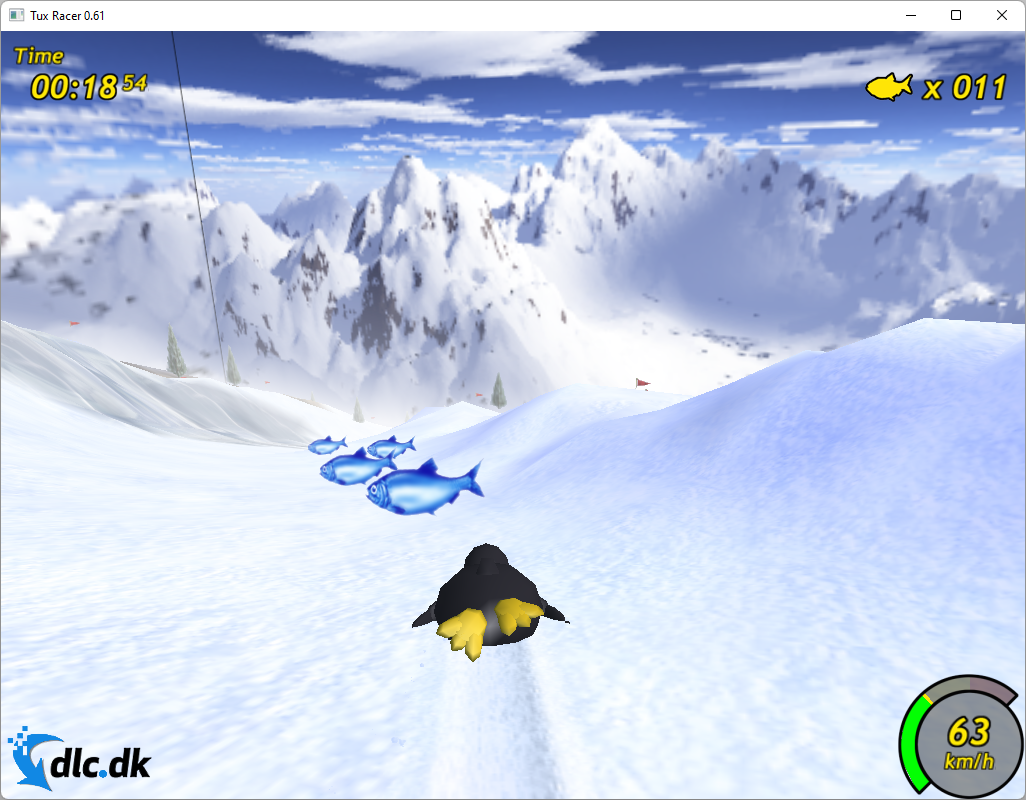 Screenshot af Tux Racer