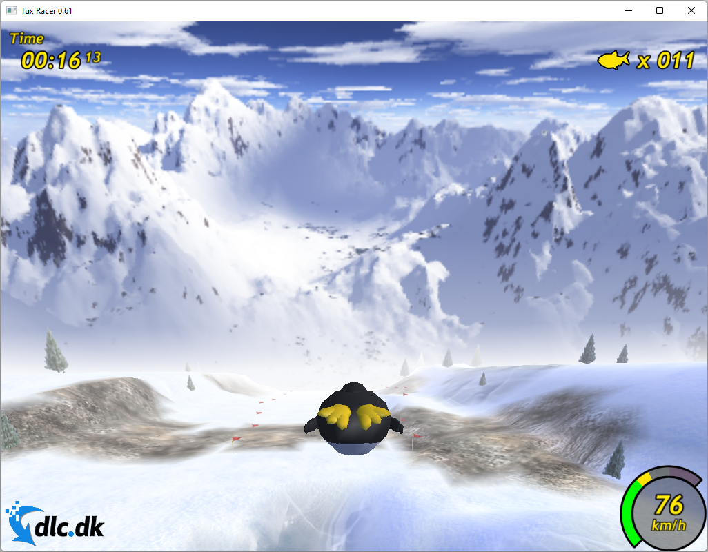 Screenshot af Tux Racer