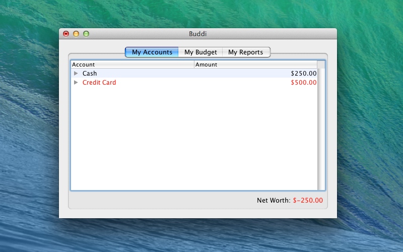 Screenshot af Buddi für Mac