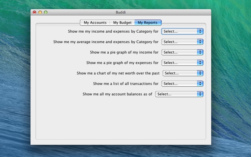 Screenshot af Buddi für Mac