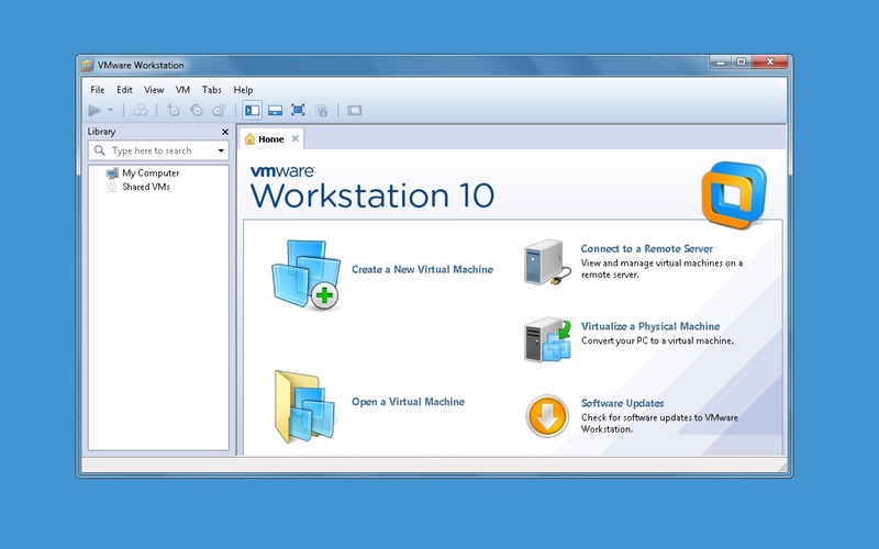 Screenshot af VMware Workstation