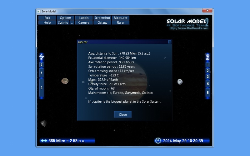 Screenshot af Solar Model