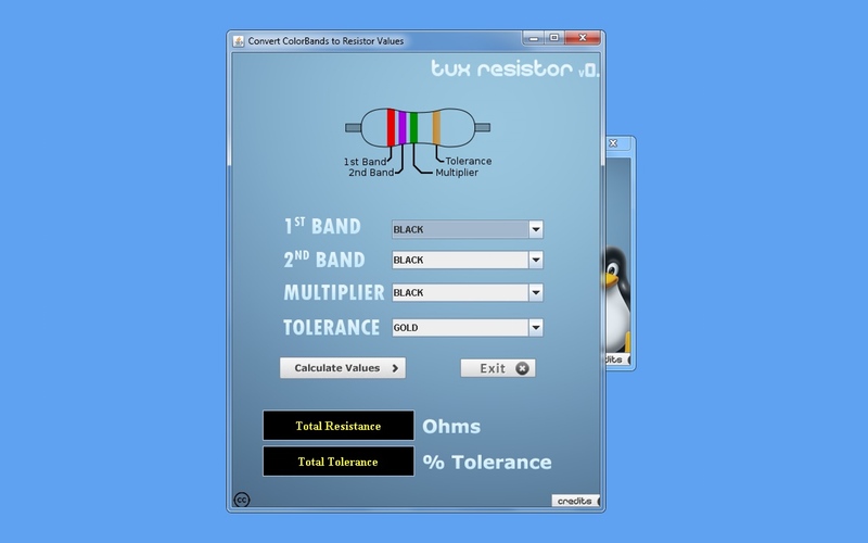 Screenshot af Tux Resistor