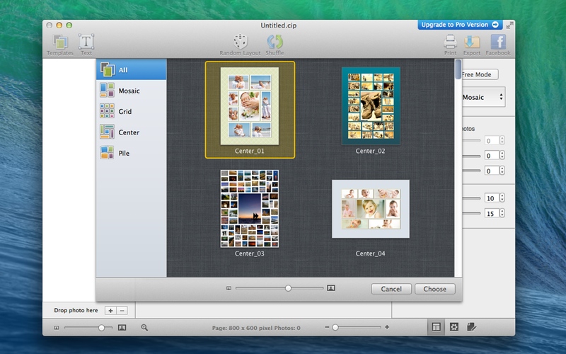 Screenshot af CollageIt für Mac