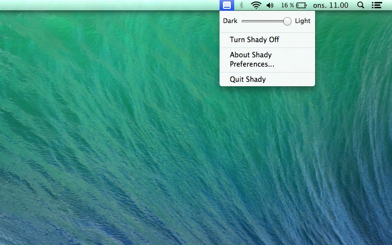 Screenshot af Shady für Mac