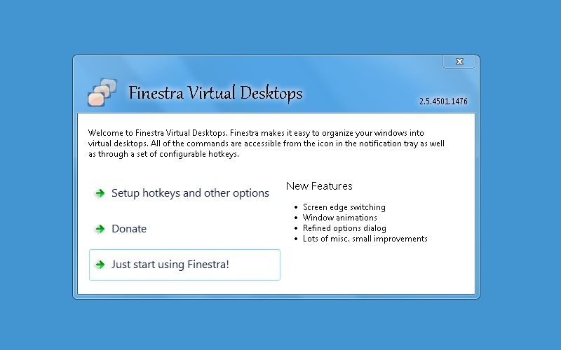 Screenshot af Finestra Virtual Desktops