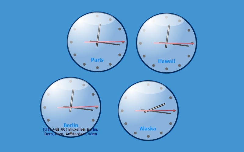 Screenshot af Multi Zone Clock