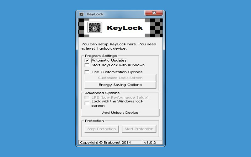 Screenshot af KeyLock
