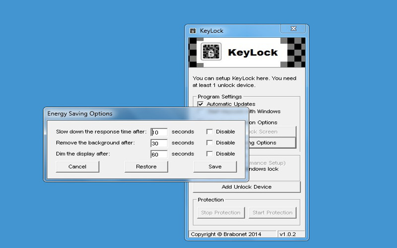 Screenshot af KeyLock