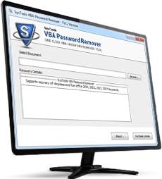 Screenshot af SysTools VBA Password Remover
