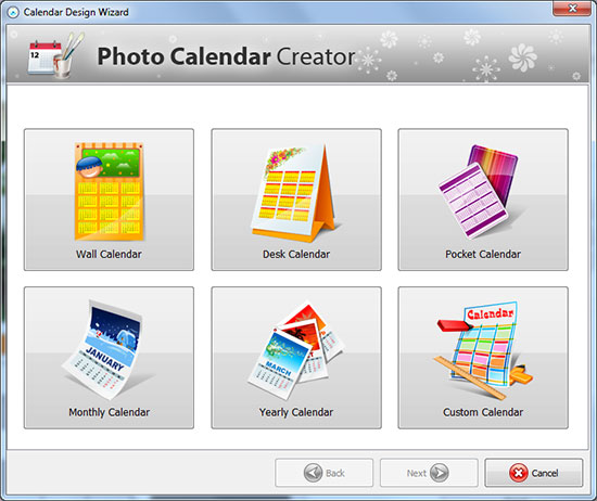 Screenshot af Photo Calendar Creator
