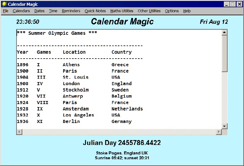 Screenshot af Calendar Magic