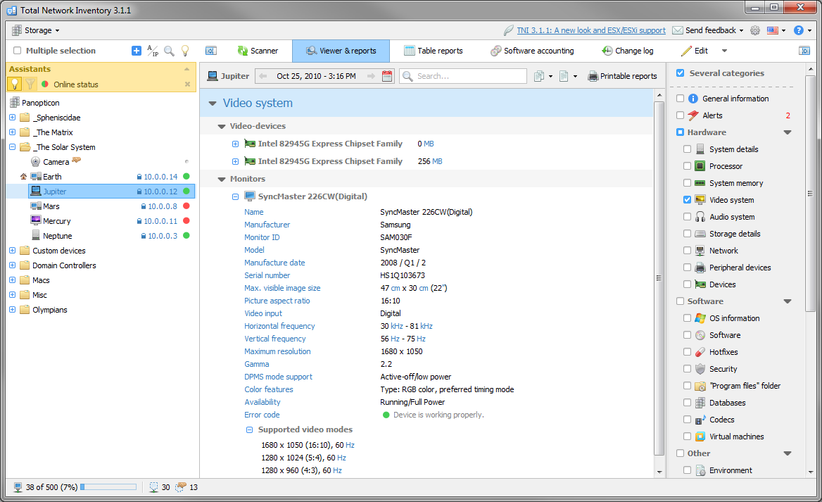 Screenshot af Total Network Inventory